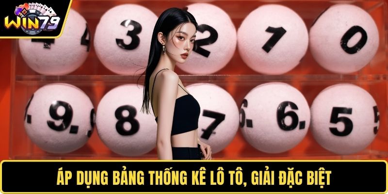 Áp dụng bảng thống kê lô tô, giải đặc biệt