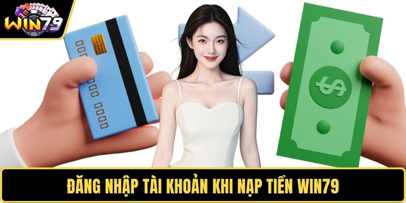 Đăng nhập tài khoản khi nạp tiền WIN79